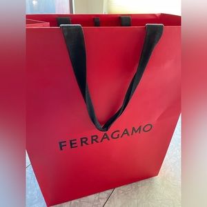 Ferragamo box and shopping bag (ONLY empty box and bag)